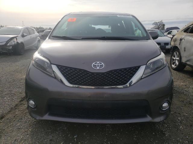 5TDXK3DC1GS749914 - 2016 TOYOTA SIENNA SE CHARCOAL photo 5