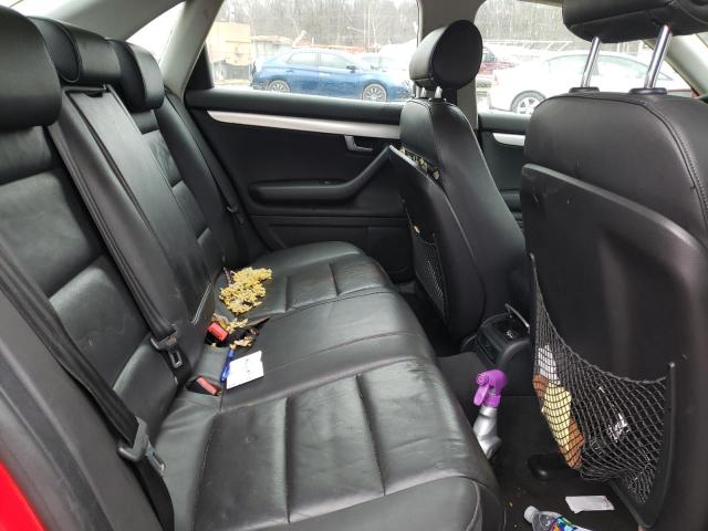 WAUAF78E28A148875 - 2008 AUDI A4 2.0T RED photo 10