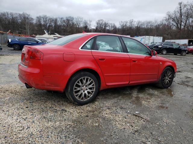 WAUAF78E28A148875 - 2008 AUDI A4 2.0T RED photo 3