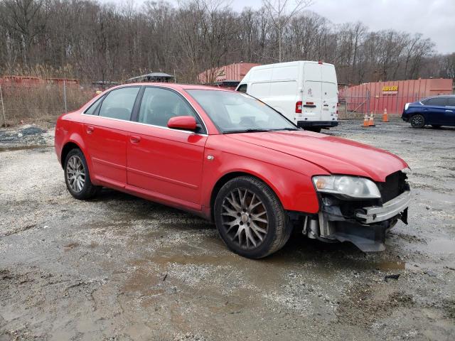 WAUAF78E28A148875 - 2008 AUDI A4 2.0T RED photo 4