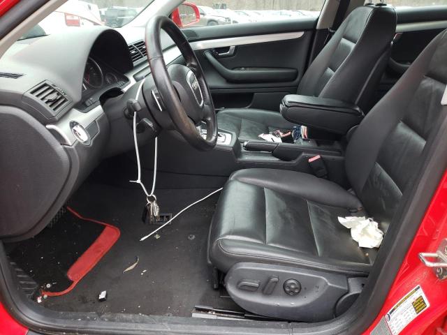 WAUAF78E28A148875 - 2008 AUDI A4 2.0T RED photo 7