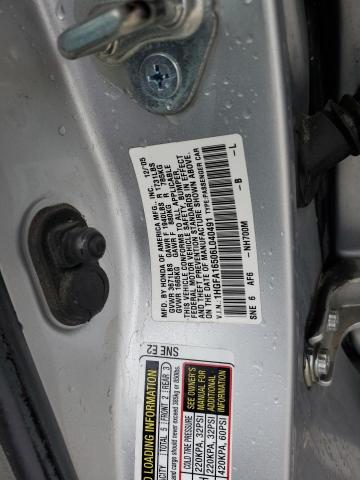 1HGFA16506L040491 - 2006 HONDA CIVIC LX SILVER photo 12