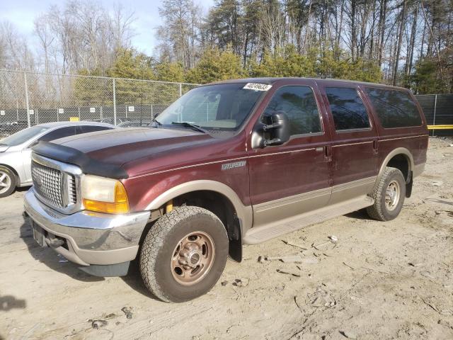 1FMNU43S8YEB85116 - 2000 FORD EXCURSION LIMITED BURGUNDY photo 1