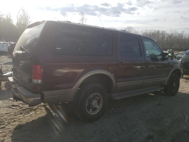 1FMNU43S8YEB85116 - 2000 FORD EXCURSION LIMITED BURGUNDY photo 3