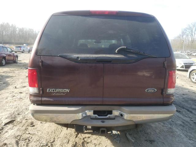 1FMNU43S8YEB85116 - 2000 FORD EXCURSION LIMITED BURGUNDY photo 6