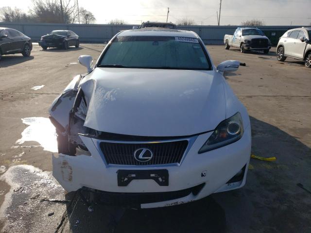 JTHBF5C26D5191917 - 2013 LEXUS IS 250 WHITE photo 5