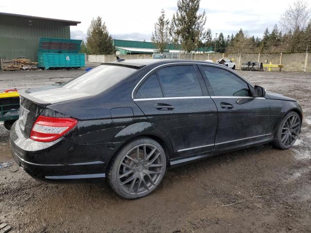 WDDGF56X38F126981 - 2008 MERCEDES-BENZ C 350 BLACK photo 3