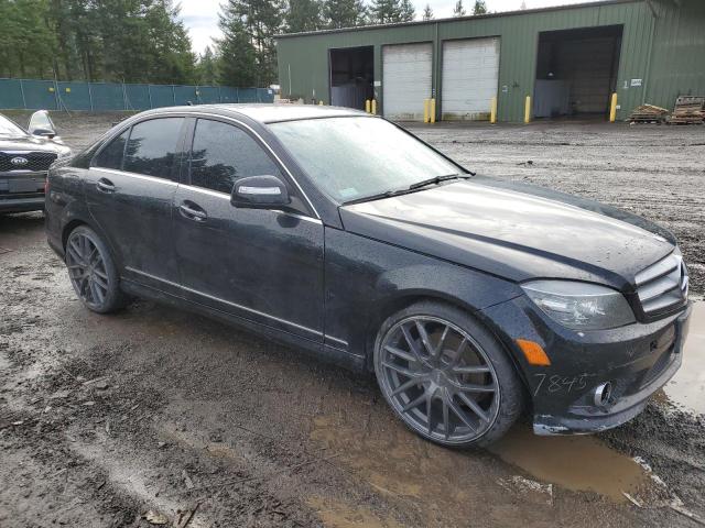 WDDGF56X38F126981 - 2008 MERCEDES-BENZ C 350 BLACK photo 4