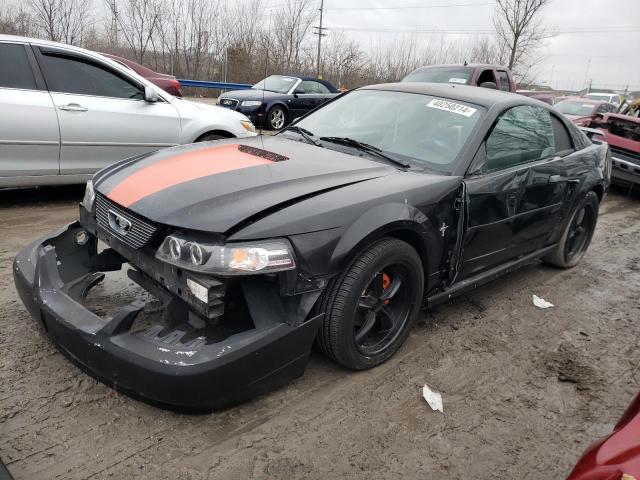 1FAFP40452F171607 - 2002 FORD MUSTANG BLACK photo 1