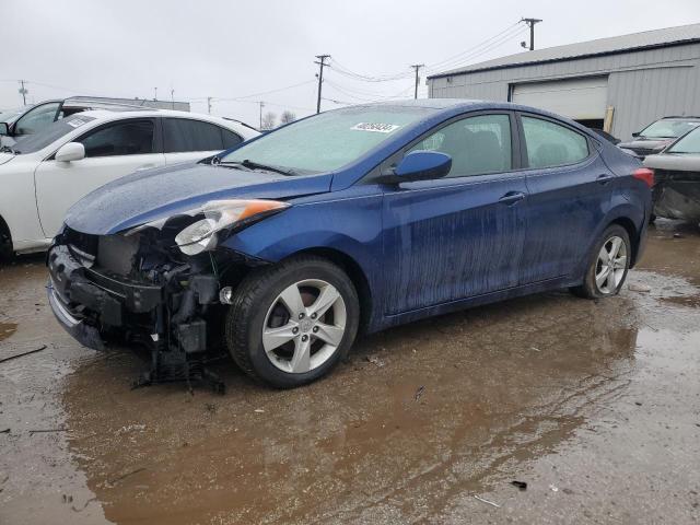 KMHDH4AE9DU532921 - 2013 HYUNDAI ELANTRA GLS BLUE photo 1