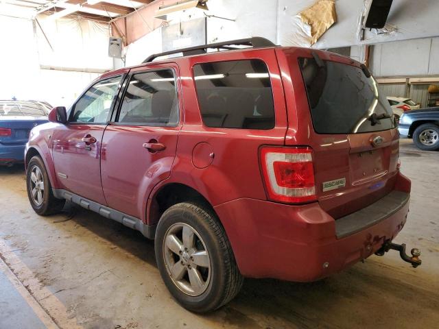 1FMCU04128KB12928 - 2008 FORD ESCAPE LIMITED RED photo 2
