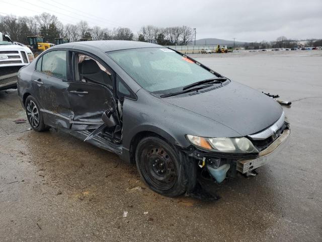 2HGFA16589H359932 - 2009 HONDA CIVIC LX GRAY photo 4