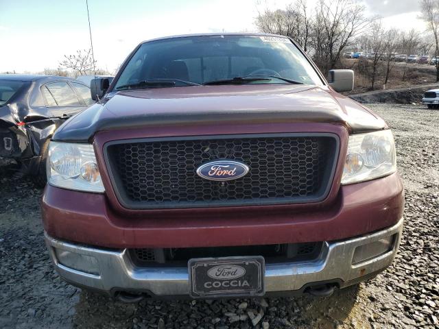 1FTPX14514NB89529 - 2004 FORD F150 BURGUNDY photo 5