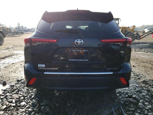 5TDGZRBH9LS046651 - 2020 TOYOTA HIGHLANDER XLE BLACK photo 6