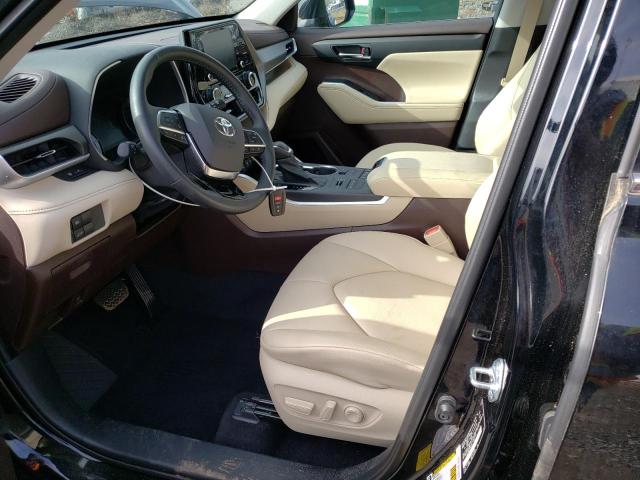5TDGZRBH9LS046651 - 2020 TOYOTA HIGHLANDER XLE BLACK photo 7
