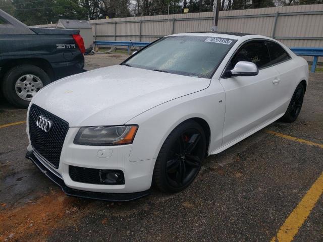 WAURV78TX9A036329 - 2009 AUDI S5 QUATTRO WHITE photo 1