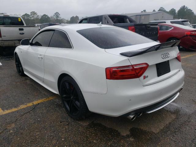 WAURV78TX9A036329 - 2009 AUDI S5 QUATTRO WHITE photo 2