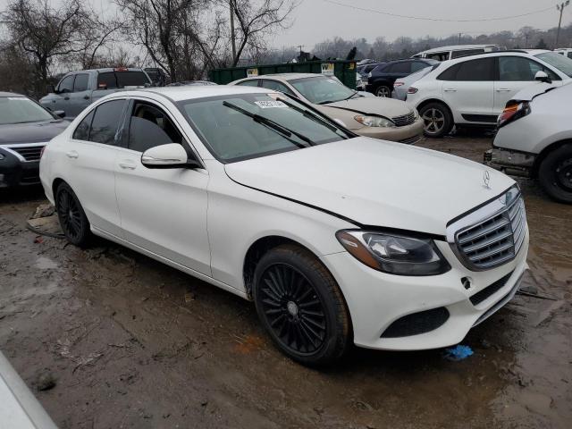 55SWF4KB3FU070616 - 2015 MERCEDES-BENZ C 300 4MATIC WHITE photo 4