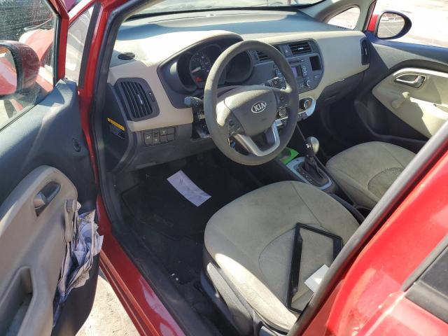 KNADM4A34D6305264 - 2013 KIA RIO LX RED photo 8