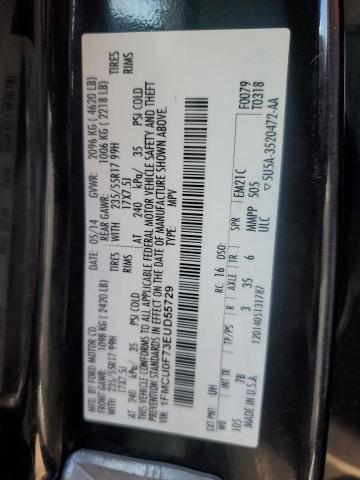 1FMCU0F73EUD55729 - 2014 FORD ESCAPE S BLACK photo 12