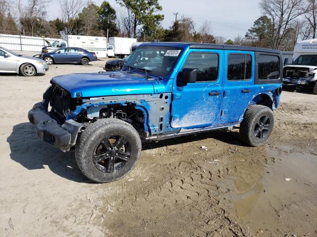 1C4HJXDG3MW714420 - 2021 JEEP WRANGLER U SPORT ლურჯი ფოტო 1