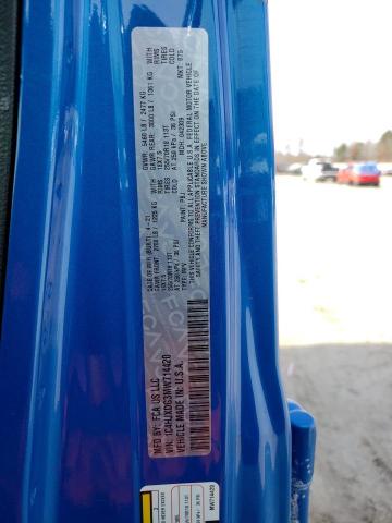 1C4HJXDG3MW714420 - 2021 JEEP WRANGLER U SPORT ლურჯი ფოტო 14