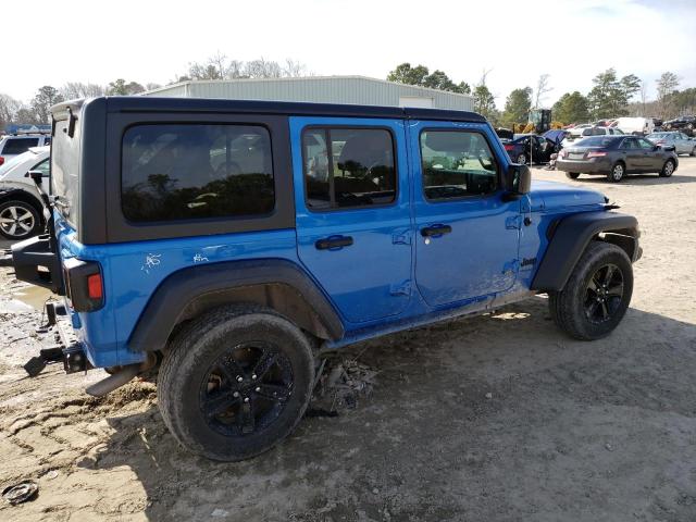 1C4HJXDG3MW714420 - 2021 JEEP WRANGLER U SPORT ლურჯი ფოტო 3