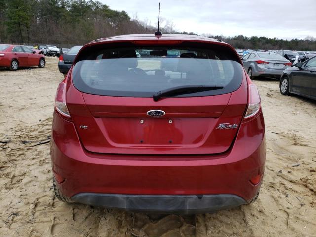 3FADP4EJ1FM137966 - 2015 FORD FIESTA SE RED photo 6