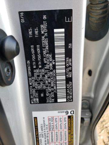 JTJBM7FX7G5134346 - 2016 LEXUS GX 460 SILVER photo 12