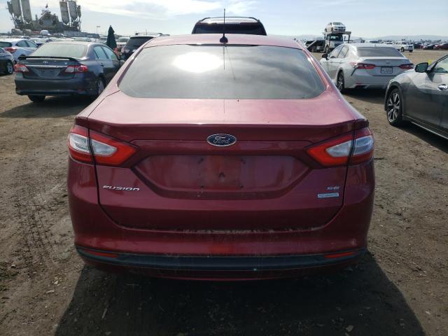 3FA6P0HD5ER207932 - 2014 FORD FUSION SE RED photo 6