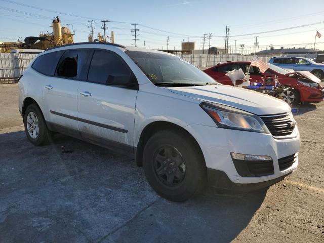 1GNKRFEDXHJ295280 - 2017 CHEVROLET TRAVERSE LS WHITE photo 4