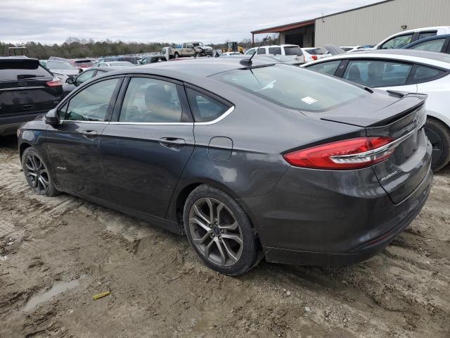 3FA6P0LUXHR233924 - 2017 FORD FUSION SE HYBRID GRAY photo 2