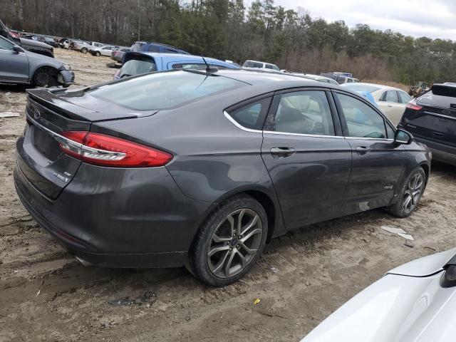 3FA6P0LUXHR233924 - 2017 FORD FUSION SE HYBRID GRAY photo 3