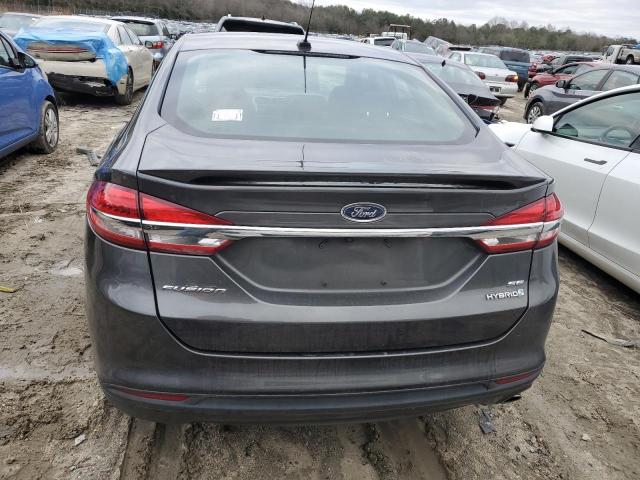 3FA6P0LUXHR233924 - 2017 FORD FUSION SE HYBRID GRAY photo 6