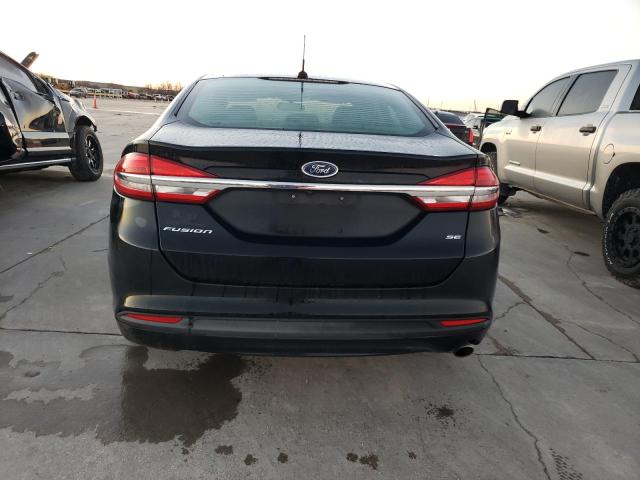 3FA6P0H76JR163458 - 2018 FORD FUSION SE BLACK photo 6