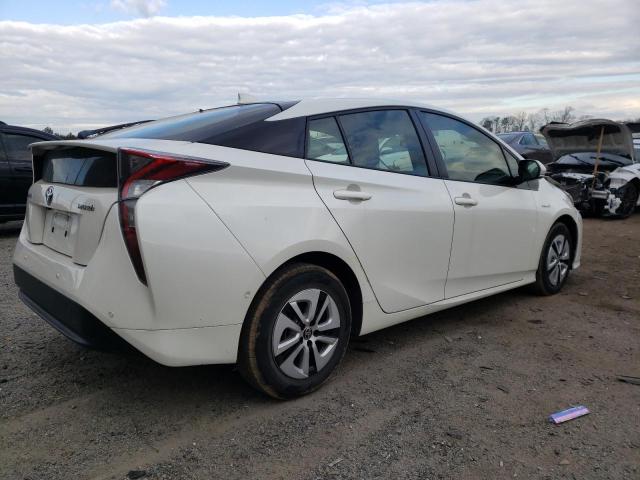 JTDKARFU3H3046792 - 2017 TOYOTA PRIUS WHITE photo 3