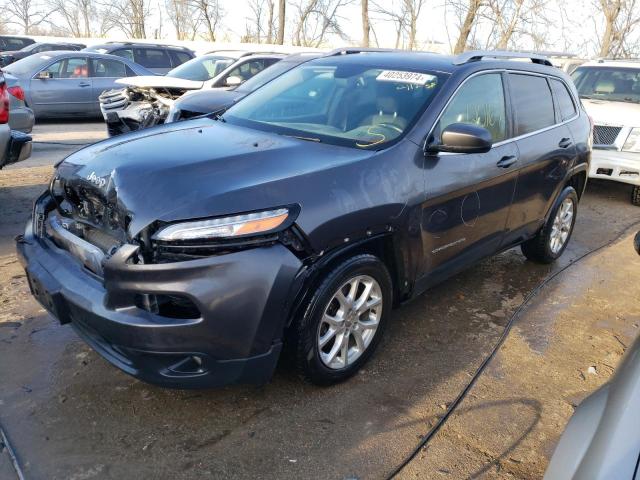 1C4PJLCS5EW147882 - 2014 JEEP CHEROKEE LATITUDE GRAY photo 1