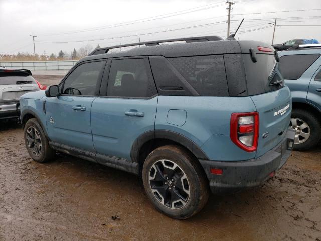 3FMCR9C60MRB03749 - 2021 FORD BRONCO SPO OUTER BANKS BLUE photo 2