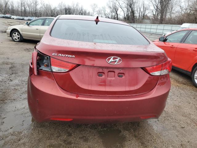 5NPDH4AE0DH329396 - 2013 HYUNDAI ELANTRA GLS RED photo 6