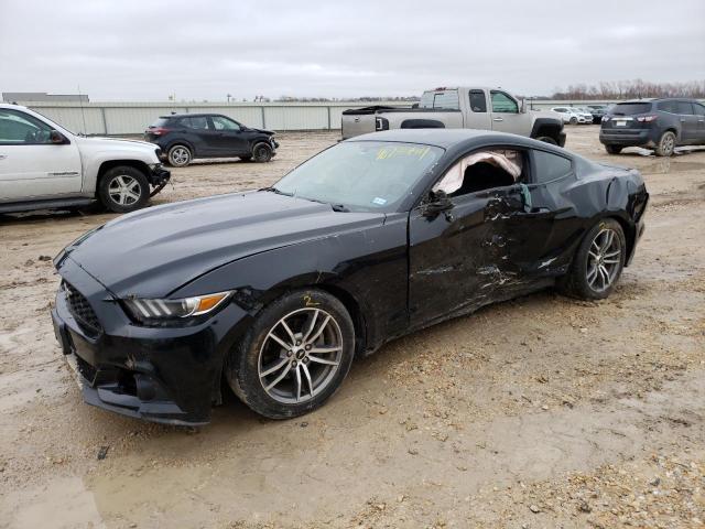 1FA6P8TH5H5205615 - 2017 FORD MUSTANG BLACK photo 1