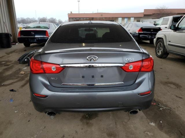 JN1CV7AR1GM252818 - 2016 INFINITI Q50 BASE GRAY photo 6