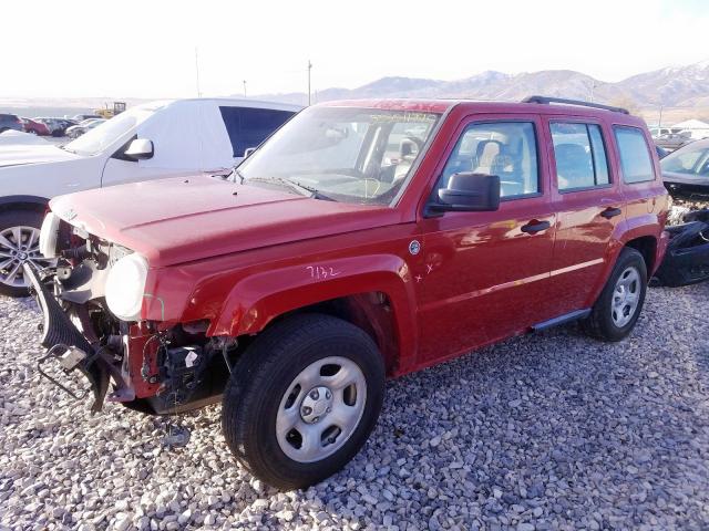 1J8FF28W68D603125 - 2008 JEEP PATRIOT SPORT RED photo 2