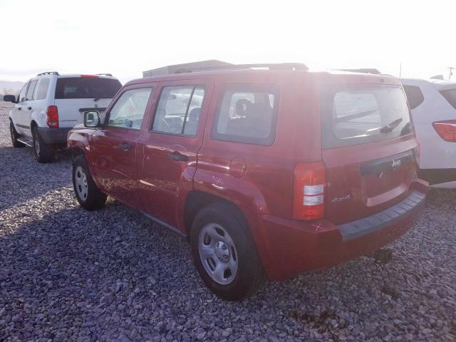 1J8FF28W68D603125 - 2008 JEEP PATRIOT SPORT RED photo 3