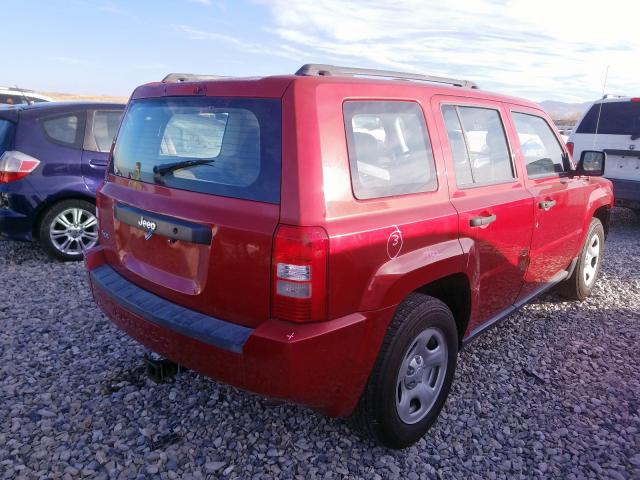 1J8FF28W68D603125 - 2008 JEEP PATRIOT SPORT RED photo 4