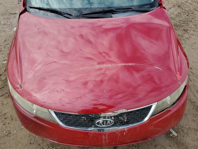 KNAFU4A27D5669720 - 2013 KIA FORTE EX RED photo 11