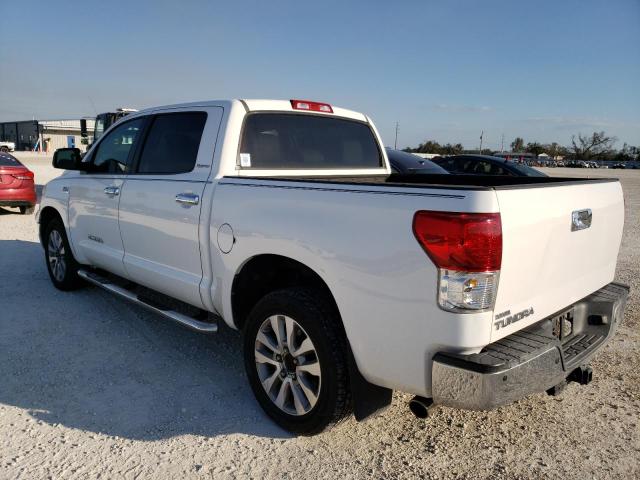 5TFFY5F19DX138620 - 2013 TOYOTA TUNDRA CREWMAX LIMITED WHITE photo 2