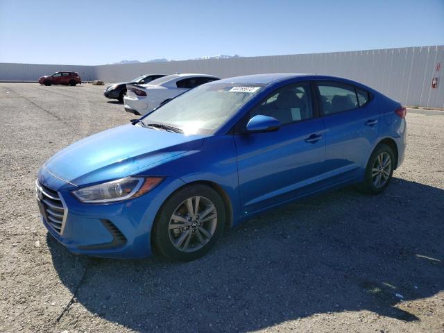 5NPD84LF3JH296170 - 2018 HYUNDAI ELANTRA SEL BLUE photo 1