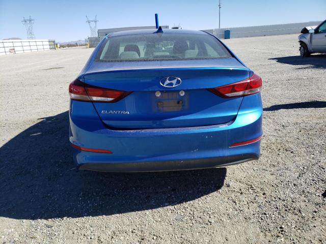 5NPD84LF3JH296170 - 2018 HYUNDAI ELANTRA SEL BLUE photo 6