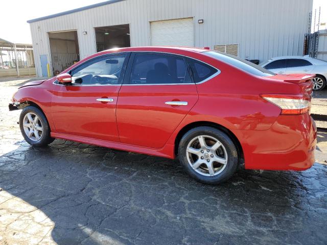 3N1AB7AP6FY380188 - 2015 NISSAN SENTRA S RED photo 2