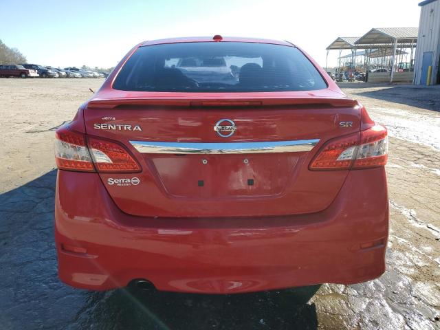 3N1AB7AP6FY380188 - 2015 NISSAN SENTRA S RED photo 6